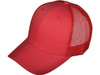 Blank Structured Cotton Mesh Trucker Hats red 