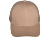 Blank Structured Cotton Mesh Trucker Hats khaki front