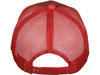 Blank Structured Cotton Mesh Trucker Hats red back