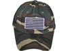 Patriotic Embroidered Dad Hats US flag green camo front