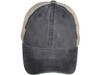 Pigment-Dyed Cotton Mesh Trucker Hats Black/Khaki front