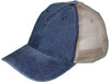 Pigment-Dyed Cotton Mesh Trucker Hats navy blue Khaki