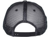 Pigment-Dyed Cotton Mesh Trucker Hats Black/dark gray back
