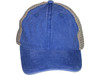 Pigment-Dyed Cotton Mesh Trucker Hats royal blue Khaki front