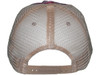 Pigment-Dyed Cotton Mesh Trucker Hats burgundy Khaki back