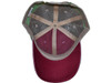 Pigment-Dyed Cotton Mesh Trucker Hats burgundy Khaki inside