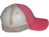 Pigment-Dyed Cotton Mesh Trucker Hats red Khaki side