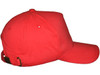 soft structured blank Polo Dad Hats red side