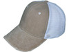 Vintage Pigment Dyed Trucker Hats khaki white 