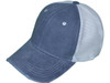 Vintage Pigment Dyed Trucker Hats blue white 