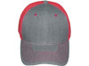 Blank Structured Trucker Hats heather gray pink front