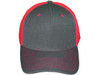 Blank Structured Trucker Hats dark gray neon pink front