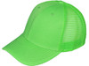 Blank Structured Trucker Hats neon green