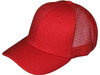 Blank Structured Trucker Hats red