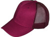 Blank Structured Trucker Hats burgundy