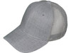 Blank Structured Trucker Hats heather gray 