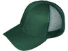 Blank Trucker Hats - Structured Mesh BK Caps dark green