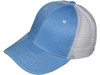 Blank Trucker Hats - Structured Mesh BK Caps sky blue white