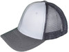 Blank Trucker Hats - Structured Mesh BK Caps white dark gray