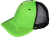 Blank Structured Trucker Hats neon green black