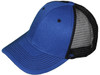 Blank Trucker Hats - Structured Mesh BK Caps Royal Blue black