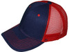 Blank Trucker Hats - Structured Mesh BK Caps navy Blue red