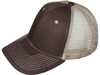 Blank Trucker Hats - Structured Mesh BK Caps Brown  khaki