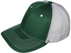 Blank Trucker Hats - Structured Mesh BK Caps dark green white