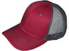 Blank Trucker Hats - Structured Mesh BK Caps burgundy dark gray