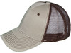 Blank Trucker Hats - Structured Mesh BK Caps khaki brown