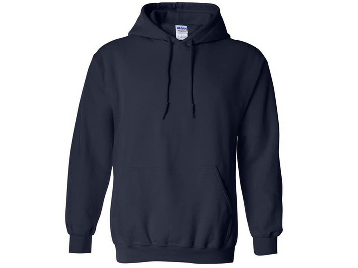 Gildan Adult Pullover Hooded Sweatshirt Gildan Softstyle Hoodie (Navy Blue/LG) - 5354