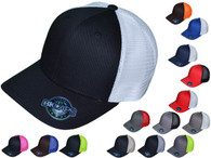 Blank Trucker Hats - 6 Panel Cotton Mid Profile Two-Tone Structured Snapback Caps all colors