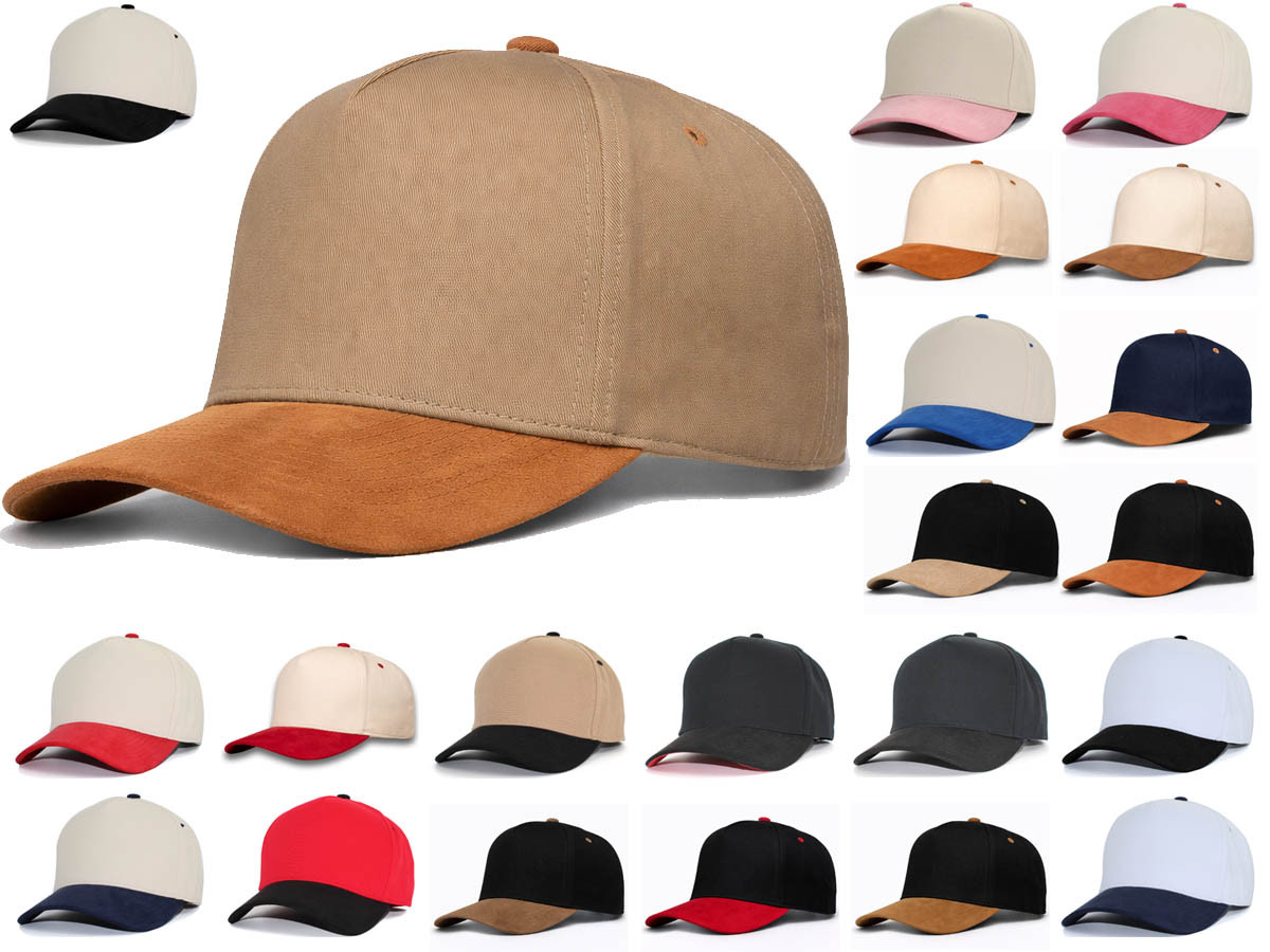 A-Frame snapback with Suede bill