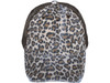 Animal Print Vintage Trucker Hats brown leopard front