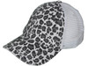 Animal Print Vintage Trucker Hats Soft Structured Distressed Washed Canvas Leopard Ladies BK Caps white/white