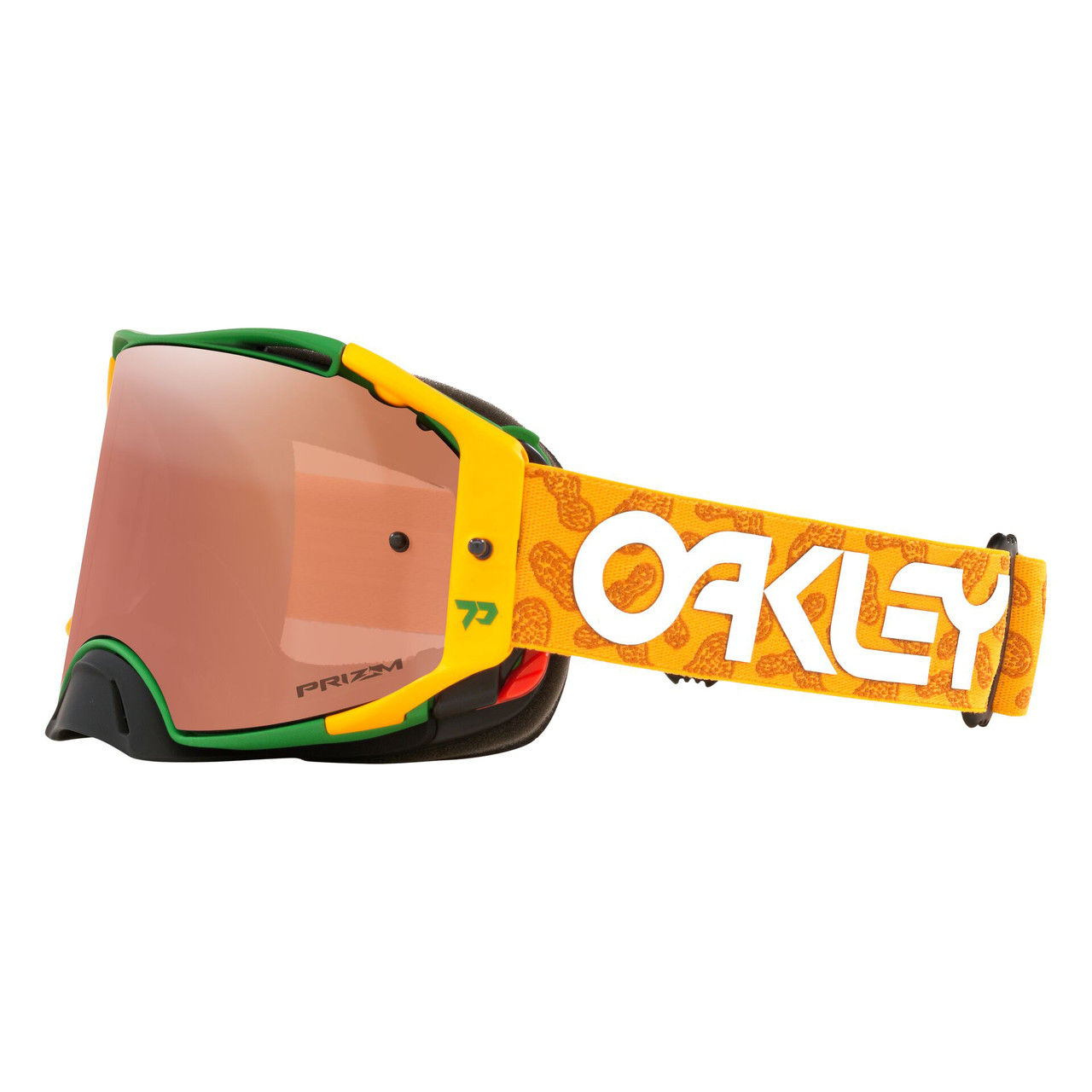 Oakley Airbrake Toby Price MX Goggle (Gold/Green) Prizm Black Lens 
