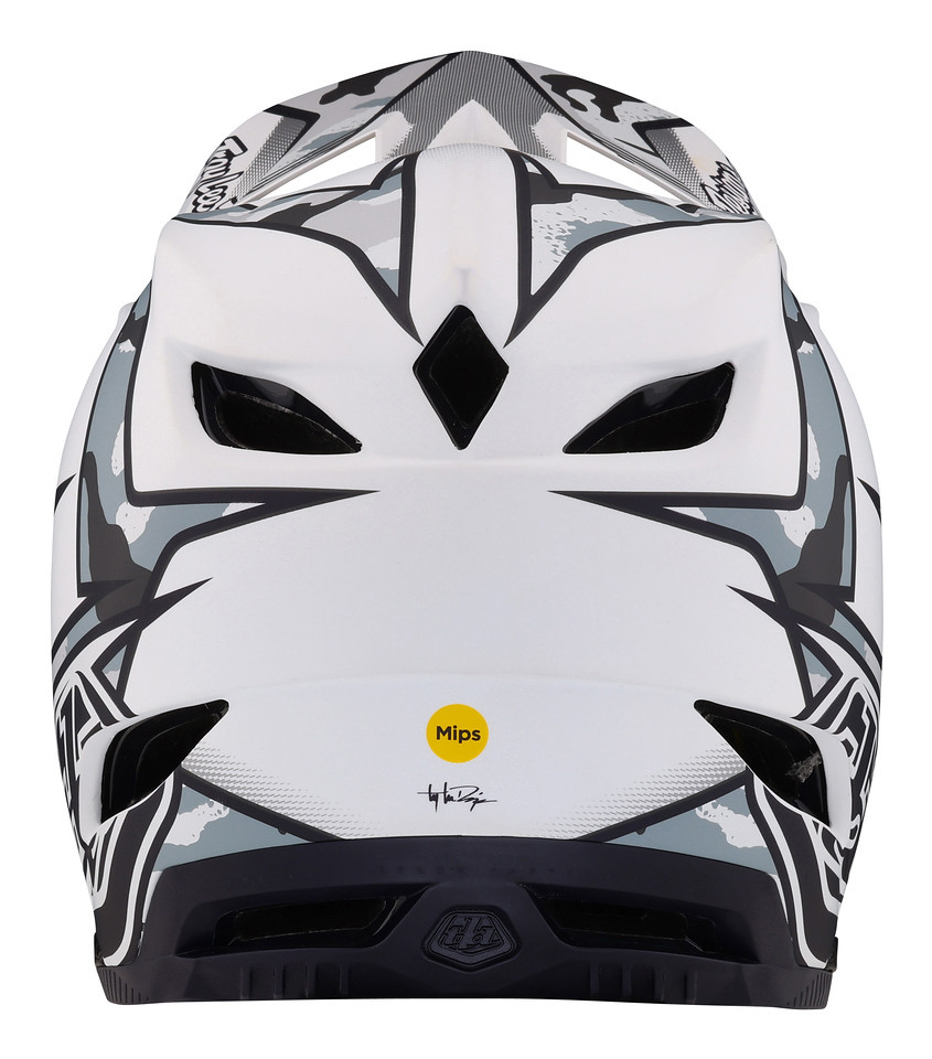 Troy Lee Designs D4 Composite Mips Helmet - Matrix Camo White