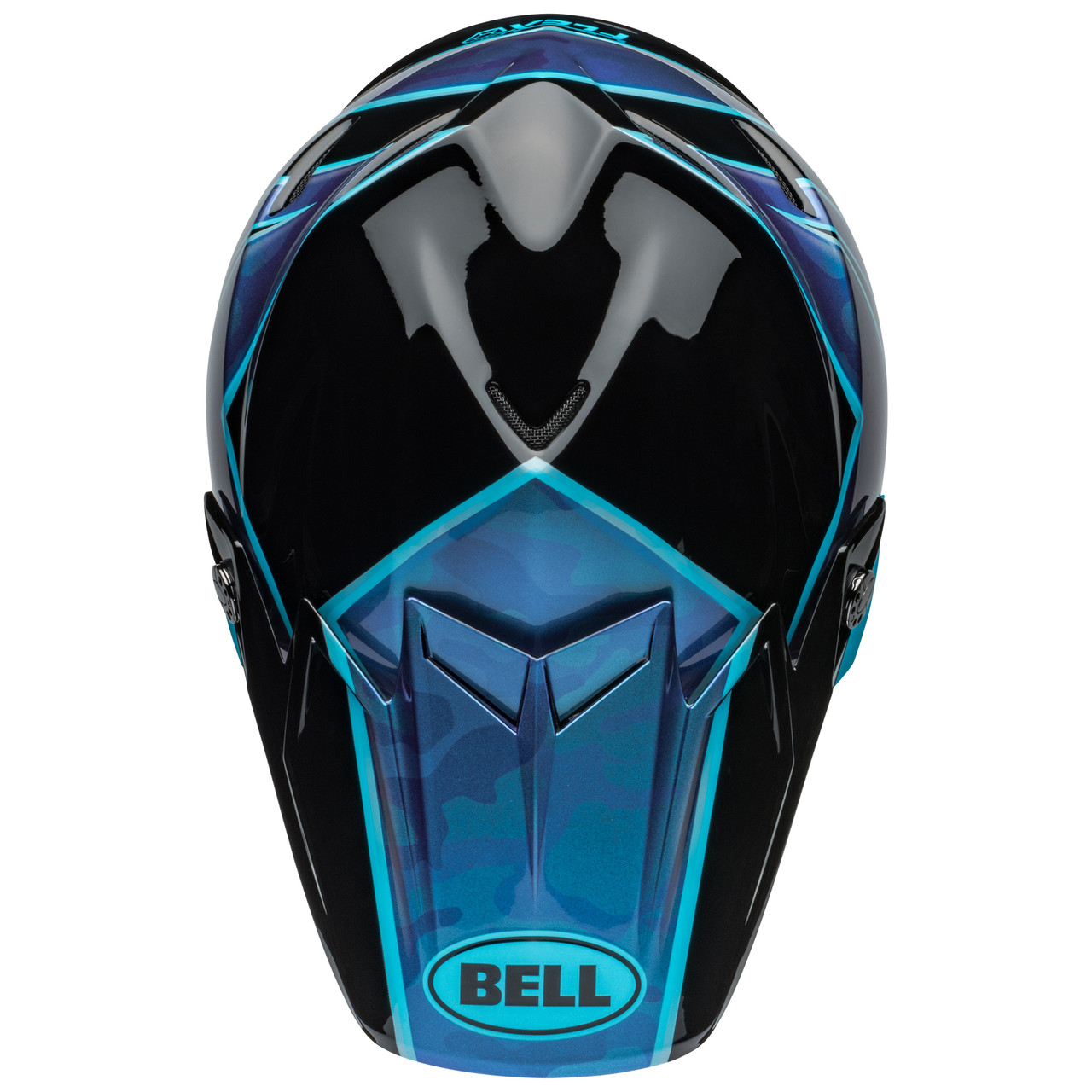 BELL ヘルメット Bell MX 2024 Moto-9S Flex Adult Helmet (Sprite Black/Blue)