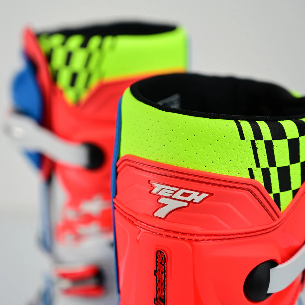 TLD X Alpinestars Tech 7 MX Boot - Rocket Red / White / Blue