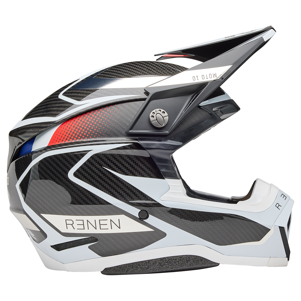 Bell MX 2025 Moto-10 Adult Helmet (Renen Raycon Black/White)