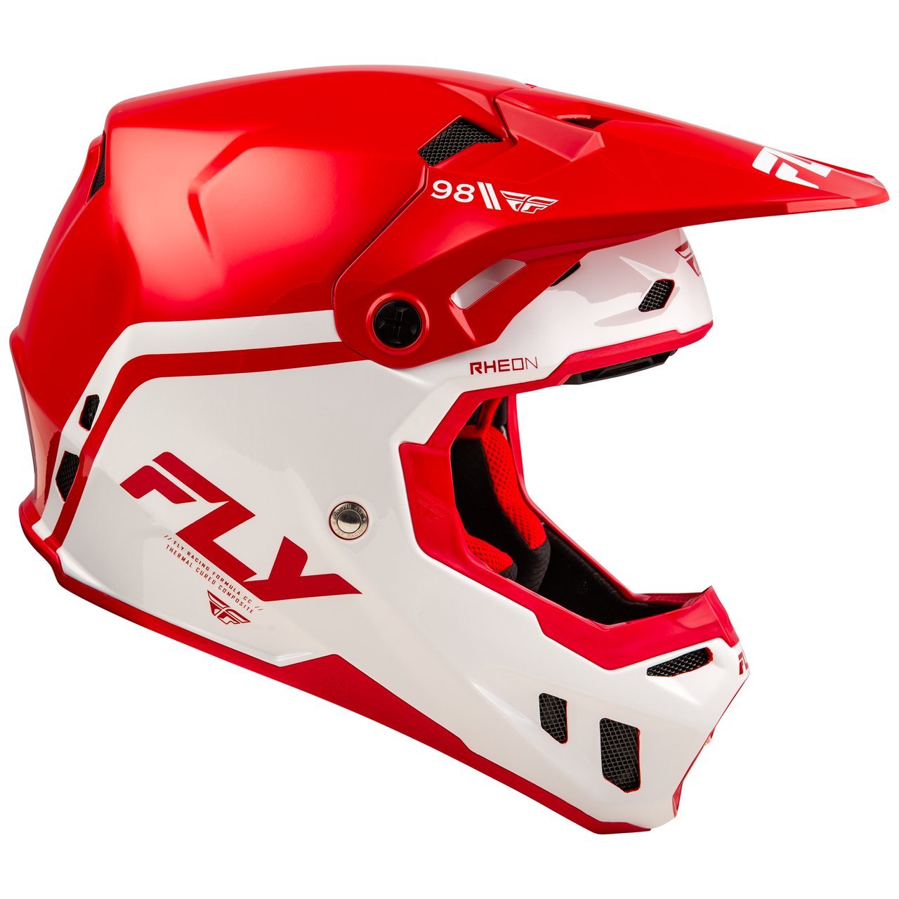 Fly Racing 2025 Formula CC Objective Helmet (Red/White)