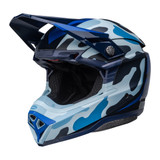 Bell MX 2023 Moto-10 Spherical Mips Adult Helmet (Ferrandis Matte Gloss Dark Blue/Light Blue) Front Left