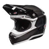 Bell MX 2023 Moto-10 Spherical Mips Adult Helmet (Gloss Black Carbon/White) Front Left