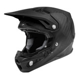 Fly Racing  Formula Carbon Helmet (Solid Matte Carbon) Front Left