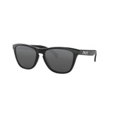 Oakley Frogskins Sunglasses Adult (Polished Black) Prizm Black Lens Front Left