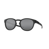 Oakley Latch Sunglasses Adult (Matte Black) Prizm Black Lens Front Left