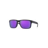 Oakley Holbrook Sunglasses Adult (Matte Black) Prizm Violet Lens Front Left