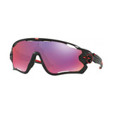 Oakley Jawbreaker Sunglasses Adult (Matte Black) Prizm Road Lens Front Left
