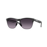 Oakley Frogskins Lite Sunglasses Adult (Matte Black) Prizm Grey Gradient Lens Front Left