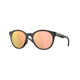 Oakley Spindrift Sunglasses Adult (Matte Black) Prizm Rose Gold Polarized Lens Front Left